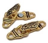 Silver and Gold Single Strand Fold Over Magnetic Clasps - Great for Jewelry Making!