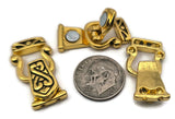 Fold Over Magnetic Clasps for Jewelry Making, Beading and Crafting into Necklaces or Bracelets 1133-clasp