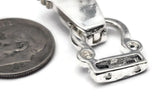 Mixed Silver and Gold Floral Fold Over Magnetic Clasps - Great for Jewelry Making!