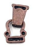 2 Hole Fold Over Magnetic Clasp Mix - Unique Magnetic Clasps for Jewelry Making Silver, Antique Copper and Gold