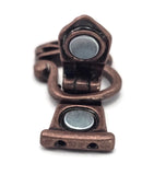 2 Hole Fold Over Magnetic Clasp Mix - Unique Magnetic Clasps for Jewelry Making Silver, Antique Copper and Gold