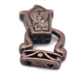 Magnetic Clasps for Jewelry Designing into Necklaces, Bracelets or Crafting 2 hole Double Strand in Celtic Copper Design 1135