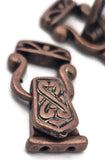 Magnetic Clasps for Jewelry Designing into Necklaces, Bracelets or Crafting 2 hole Double Strand in Celtic Copper Design 1135