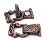Magnetic Clasps for Jewelry Designing into Necklaces, Bracelets or Crafting 2 hole Double Strand in Celtic Copper Design 1135