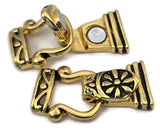 Magnetic Clasps Double 2-Strand Clasps in Gold for Beading, Jewelry Making, Crafting Bracelets or Necklaces 1213gld