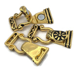 Magnetic Clasps Double 2-Strand Clasps in Gold for Beading, Jewelry Making, Crafting Bracelets or Necklaces 1213gld