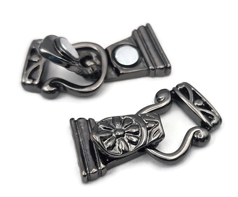 Fold Over Magnetic Clasps Gun Metal Magnetic Wholesale Bracelet Clasps Magnetic Clasp 1213blk
