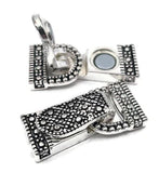 Bright Silver Mixed Jewelry Clasps  - Jewelry Design Package - Bracelet or Necklace Fold Over Magnetic Clasps