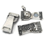 Fold Over Magnetic Clasps in Marcasite for Beading, Crafting and Jewelry Making 1926