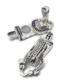 Mixed Silver Single Strand Fold Over Magnetic Clasps - Great for Jewelry Making!
