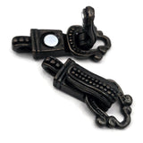 Fold Over Magnetic Clasps for Jewelry Making - Single Strand Dark Antique Brass or Antique Gold - Perfect for bracelets 4126 Light antgold-clasp