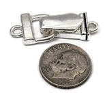 Fold Over Magnetic Clasps for Jewelry Making into Bracelets or Necklaces Silver Single Strand Closures with Magnets 9467