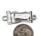 Fold Over Magnetic Clasps for Jewelry Making into Bracelets or Necklaces Silver Single Strand Closures with Magnets 9467
