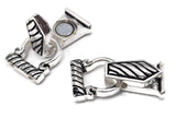 Mixed Silver Fold Over Magnetic Clasps - Bracelet or Necklace - Fun Designs
