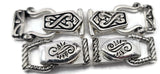 Mixed Silver Fold Over Magnetic Clasps - Great for Jewelry Making!
