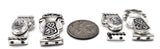 Mixed Silver Fold Over Magnetic Clasps - Great for Jewelry Making!