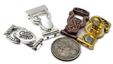 Mixed Metal Jewelry Clasps  - Jewelry Design Package - Bracelet or Necklace Fold Over Magnetic Clasps