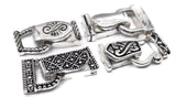 Bright Silver Mixed Jewelry Clasps  - Jewelry Design Package - Bracelet or Necklace Fold Over Magnetic Clasps