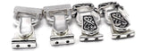 Bright Silver Magnetic Jewelry Designer Mixed Clasps  -Bracelet or Necklace Fold Over Magnetic Clasps