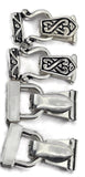 Bright Silver Magnetic Jewelry Designer Mixed Clasps  -Bracelet or Necklace Fold Over Magnetic Clasps