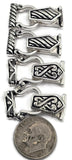 Bright Silver Magnetic 2 Hole Jewelry Clasps -Bracelet or Necklace Fold Over Magnetic Clasps