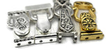 Mixed Metal Magnetic Jewelry Clasps - Gold and Silver - Bracelet or Necklace Clasps