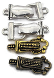 Mixed Single Loop Magnetic Clasps - Unique Magnetic Clasps for Jewelry Making - Gold, Silver, Antique Copper
