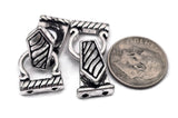 Magnetic Clasps for Bracelet  Fold over Design with a Magnet is Perfect for Jewelry Making for Bracelets or Necklaces Pewter