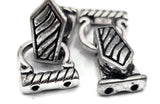Magnetic Clasps for Bracelet  Fold over Design with a Magnet is Perfect for Jewelry Making for Bracelets or Necklaces Pewter