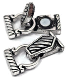 Magnetic Clasps for Bracelet  Fold over Design with a Magnet is Perfect for Jewelry Making for Bracelets or Necklaces Pewter