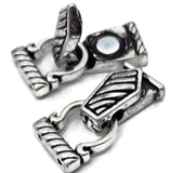 Magnetic Clasps for Bracelet  Fold over Design with a Magnet is Perfect for Jewelry Making for Bracelets or Necklaces Pewter
