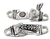Mixed Mixed Metal Single Strand Fold Over Magnetic Clasps - Great for Jewelry Making!