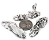 Silver and Gold Single Strand Fold Over Magnetic Clasps - Great for Jewelry Making!