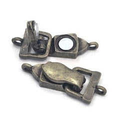 Magnetic Clasps for Jewelry Making into Bracelets or Necklaces for Beading Designs Single Strand 7857 Antique Gold Metal