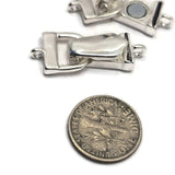 Silver Single Loop Magnetic Clasp Mix - Unique Magnetic Clasps for Jewelry Making