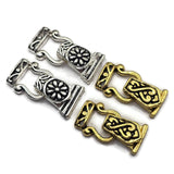 2 Hole Fold Over Magnetic Clasp Mix - Unique Magnetic Clasps for Jewelry Making Gold and Silver