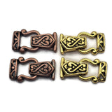 2 Hole Fold Over Magnetic Clasp Mix - Unique Magnetic Clasps for Jewelry Making Antique Copper and Gold