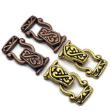 2 Hole Fold Over Magnetic Clasp Mix - Unique Magnetic Clasps for Jewelry Making Antique Copper and Gold