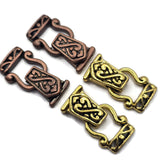 2 Hole Fold Over Magnetic Clasp Mix - Unique Magnetic Clasps for Jewelry Making Antique Copper and Gold