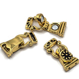 Magnetic Clasps Double 2-Strand Clasps in Gold for Beading, Jewelry Making, Crafting Bracelets or Necklaces 1213gld V2