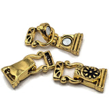 Magnetic Clasps Double 2-Strand Clasps in Gold for Beading, Jewelry Making, Crafting Bracelets or Necklaces 1213gld V2