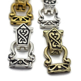 2 Hole - Gold & Silver - Clasp Mix as Shown