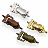 Add flexibility to your jewelry designs with this assorted pack of fold-over magnetic clasps. Featuring a coordinated mix of bright silver, bright gold, and antique gold finishes, these clasps make it easy to match a variety of beads and findings. The fold-over design helps secure the magnetic closure while providing a professional finish. Perfect for bracelets, necklaces, beading wire projects, leather cord designs, and other handmade jewelry creations.