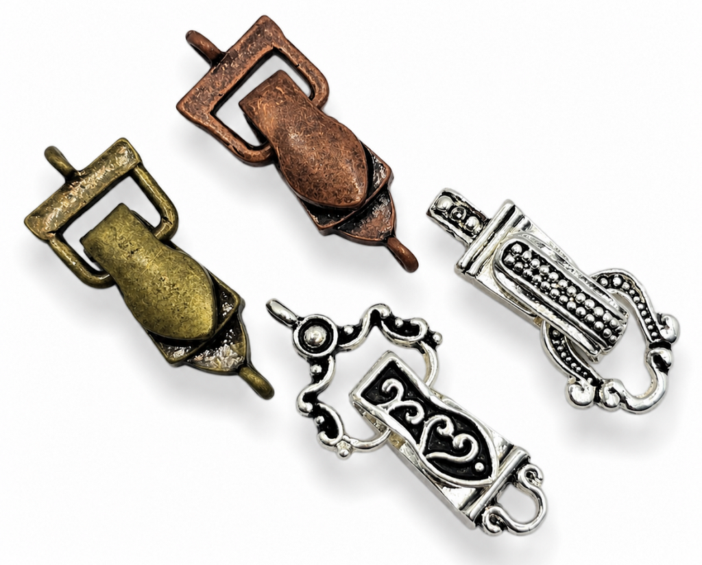 Mixed Metal Single Loop Magnetic Clasp Mix - Unique Magnetic Clasps for Jewelry Making (Copy)