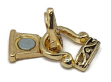 2 Hole Fold Over Magnetic Clasp Mix - Unique Magnetic Clasps for Jewelry Making Silver, Antique Copper and Gold