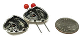Slider Beads (6 pc) 2 hole beads Turtle Beads Mixed Metal Beads Spacer Beads Silver Beads Copper beads 177-m14