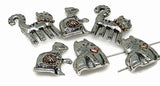 These charming cat slider beads are perfect for pet lovers and artisan jewelry makers. Crafted in antique silver with bronze and copper accents, each 2-hole bead features playful details like a heart or ball of yarn. The double-hole design keeps strands secure and flat, making them ideal for chokers, bracelets, or necklaces. A fun, whimsical choice for boho, animal-themed, or symbolic jewelry creations.