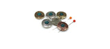 2 hole metal beads