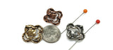 2 Hole Slider Beads (10 pc) Flower Beads Spacer Beads Floral Beads focal beads Sliderbeads 2 hole beads Unique Beads 295-N12