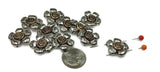 2 hole floral slider beads